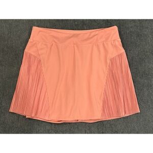 Nike Dri-Fit Women's Peach Pleated Tennis Skort Size Small EUC Golf Skirt